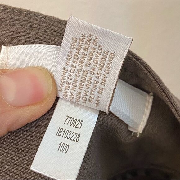 Chicos tan brown khaki chino Utility style pants with zippers -size 1/M/8 - Picture 8 of 11